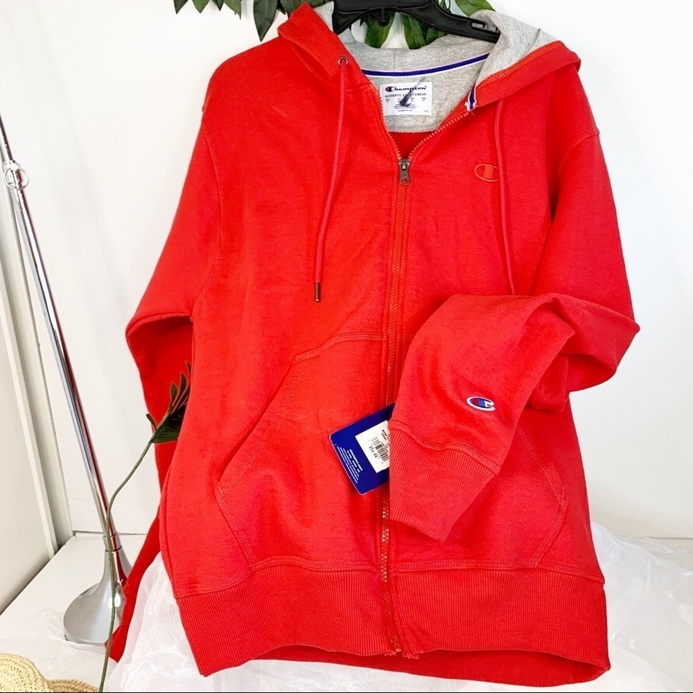 Champion Men's Powerblend Fleece Full Zip Jacket S - Picture 4 of 6